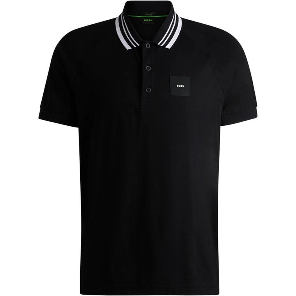 Hugo Boss Paddy Rib Polo Shirt - Black